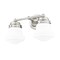 Z-Lite Vaughn Vanity, 2-Light, 7.75 In.W x 15.5 In.L x 9.5 In.H, Brushed Nickel/Matte Opal 735-2V-BN - alternate 6